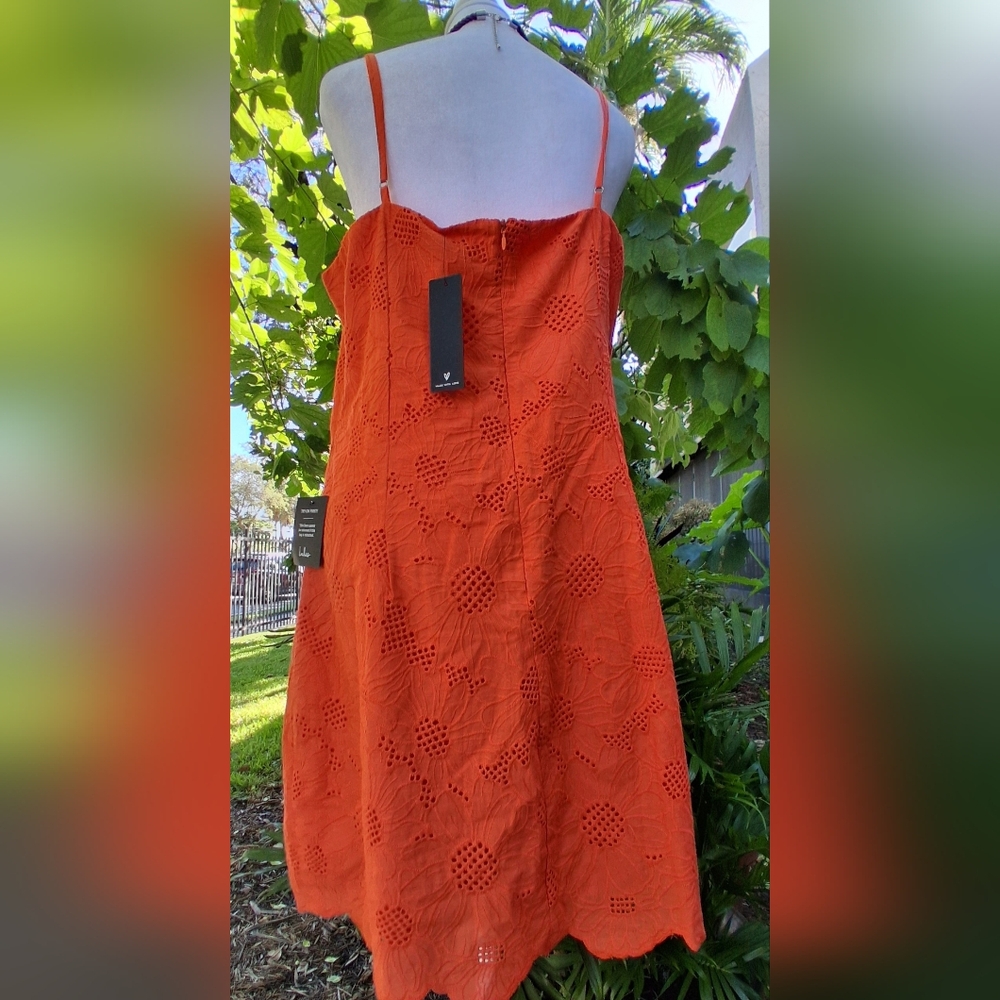 🔥NWT Lulus SUNNY GLOW EMBROIDERED Dress XL & FREE GIFT - Picture 15 of 16